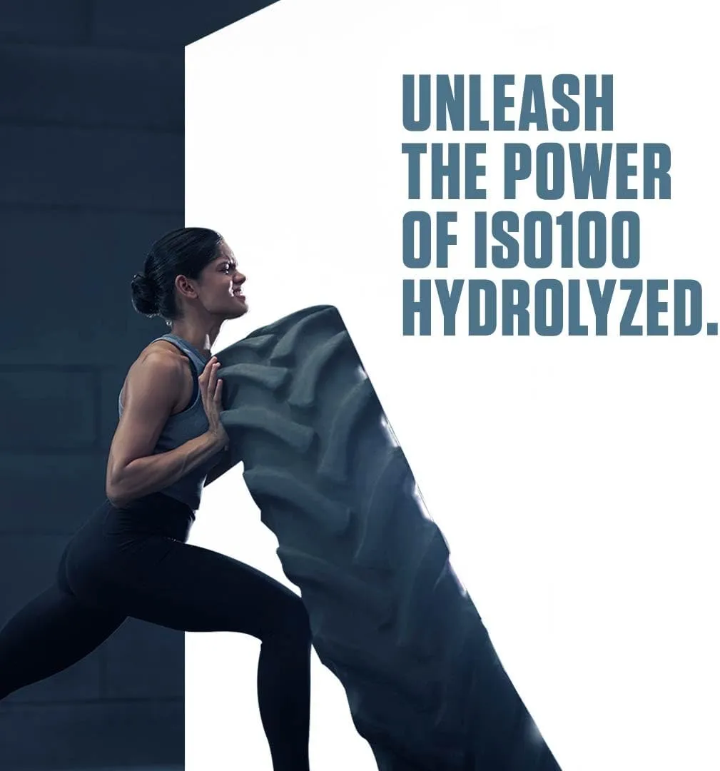 Dymatize ISO100 Whey Protein Powder Isolate, Birthday Cake, 25g of Protein, 5 Pound, 5.5g BCAAs, Less Than 120 Cal., Gluten Free, 1g Fat, 1g Sugar, 2g Carb