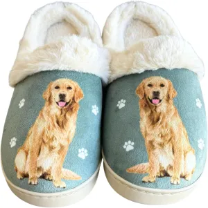 E&S Pets Snugg Slippers for Pet Lovers - Memory Foam House Slippers for Women - Plush Faux Fur Lining - Non-Slip Sole - 32 Dog and Cat Breeds