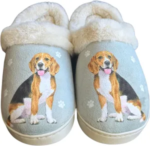 E&S Pets Snugg Slippers for Pet Lovers - Memory Foam House Slippers for Women - Plush Faux Fur Lining - Non-Slip Sole - 32 Dog and Cat Breeds