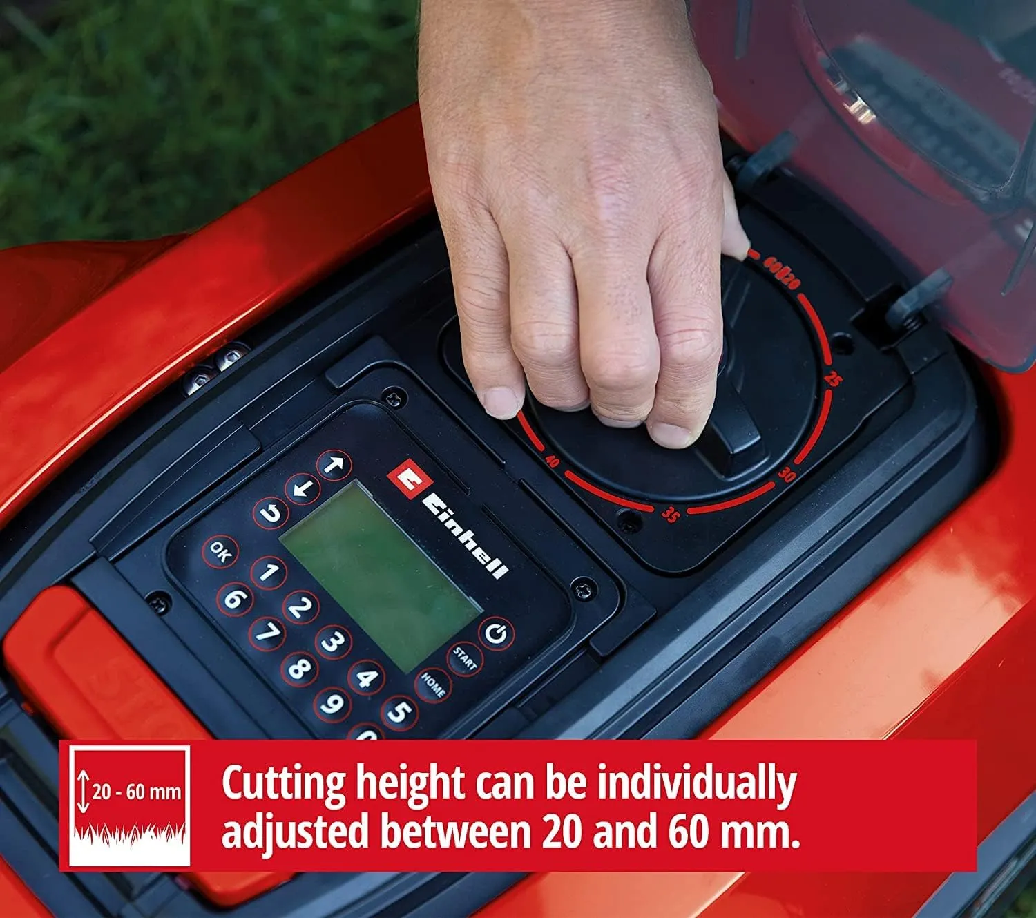 Einhell 4326368 Lawnmower, Red, 72 x 52.8 x 32.5 cm