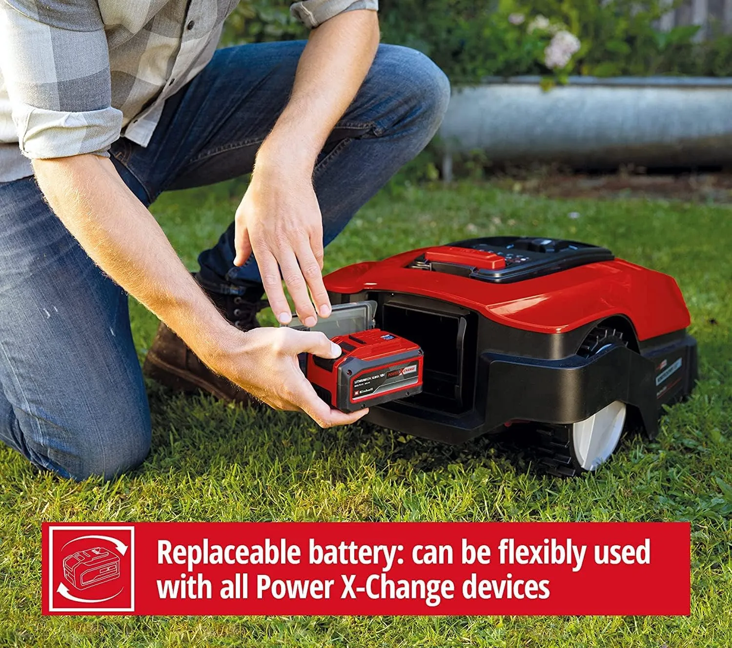 Einhell 4326368 Lawnmower, Red, 72 x 52.8 x 32.5 cm