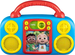 eKids Cocomelon Toy Music Player Includes Freeze Dance, Musical Toy for Toddlers with Built-in Nursery Rhymes for Fans of Cocomelon Toys and Gifts for Boys and Girls