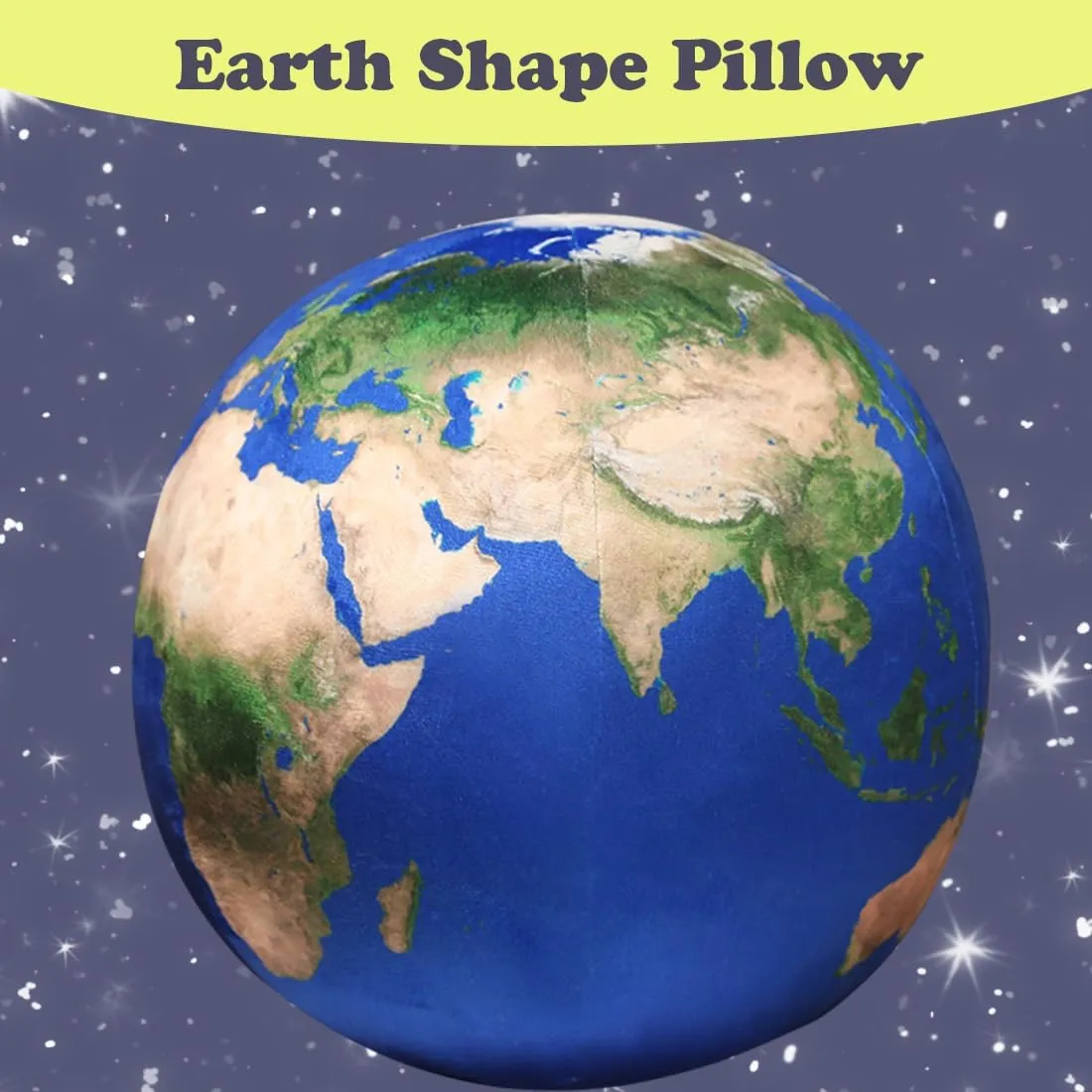 ELAINREN Adorable Blue Earth Plush Buddy Toy Science Astronomy Space Solar System Educational Stuffed Blue Planet Dolls-10.6Inch