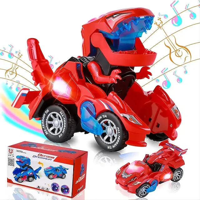 Electric Dinosaur Non Remote Control Morphing Vehicle Toy