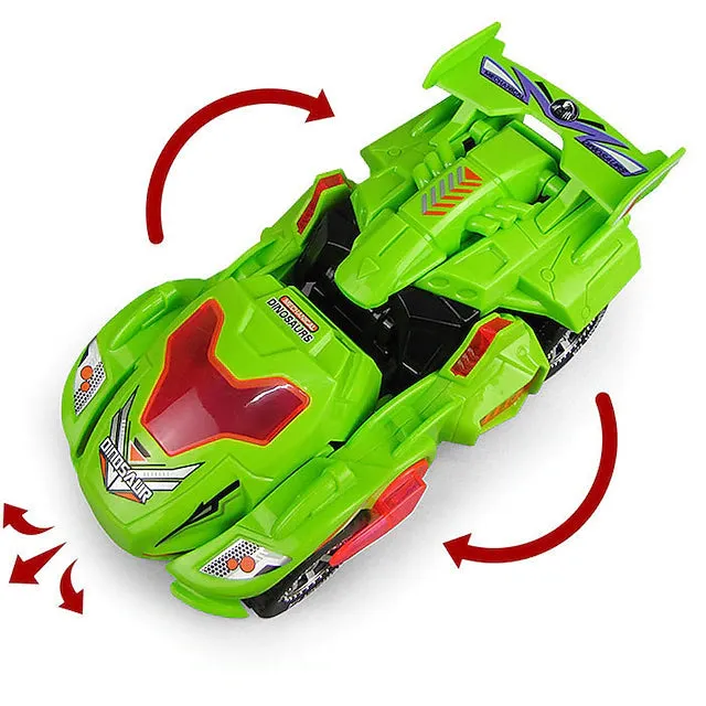 Electric Dinosaur Non Remote Control Morphing Vehicle Toy