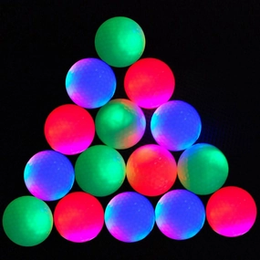EliteShine LED Flash Golf Balls Glow in The Dark Night Flyer Range Balls (15 Pieces, Mixed Colors)