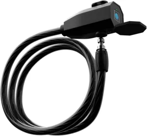 EMotorad Fingerprint Lock for Bicycle/Bike | Rechargeable Battery Operated Bicycle Lock Steel Cable IP65 Water Resistant Stores Upto 10 Fingerprints Easy to Operate and Ultimate Safety