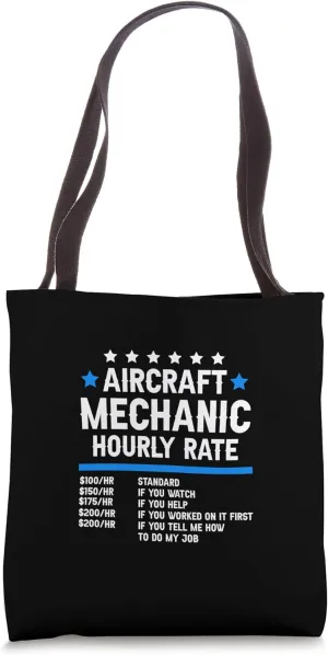 Engineer Tongue - Technician Aircraft Mechanic Tote Bag