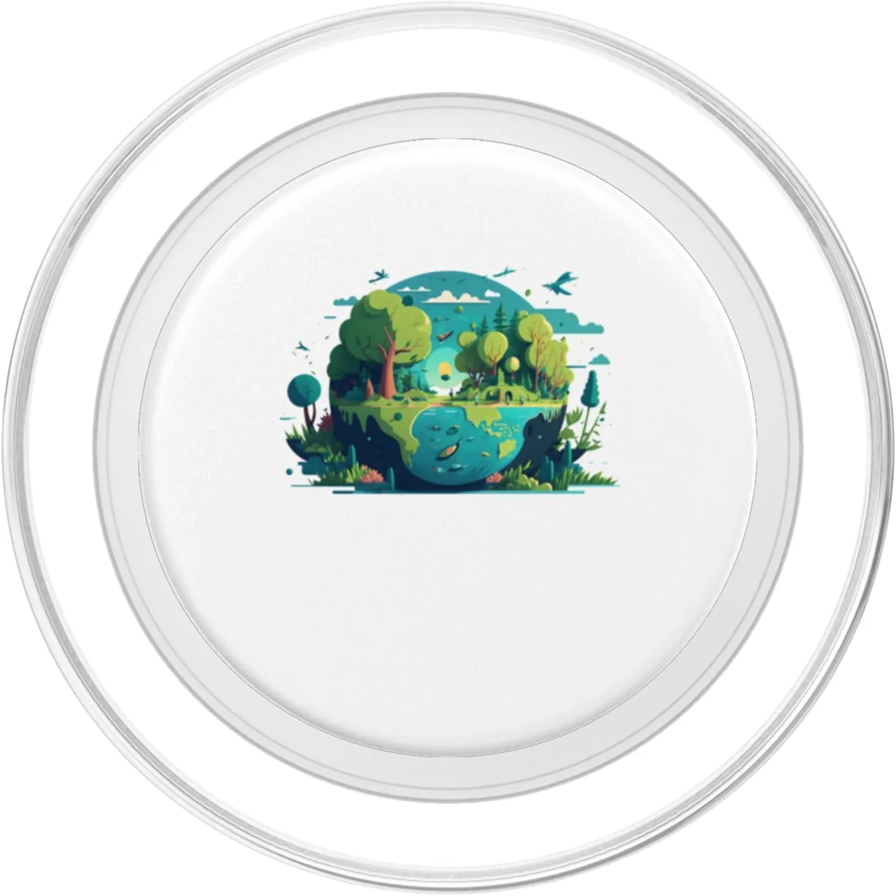 Environmental friends there is no planet B Erde Welt PopSockets PopGrip for MagSafe