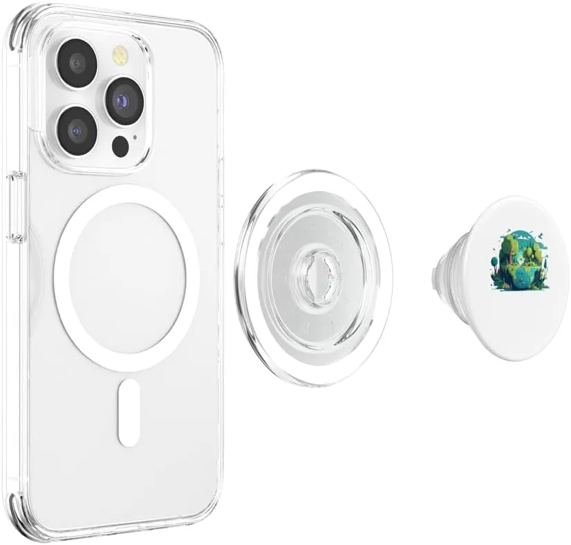 Environmental friends there is no planet B Erde Welt PopSockets PopGrip for MagSafe