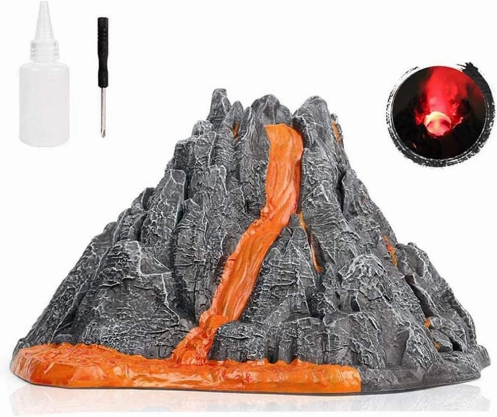 Erupting Volcano Model Toys Volcano Science Kit Learning Resources Realistic Dinosaur for Kids 3-5(Volcano)