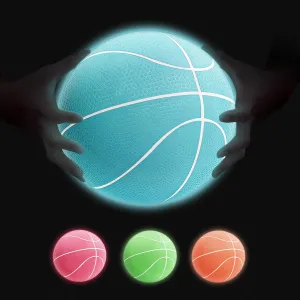 Fastest Glow in the Dark Mini Basketball - 6" x 4 Pack, Indoor/Outdoor, Small Basketballs for Kids to Adults