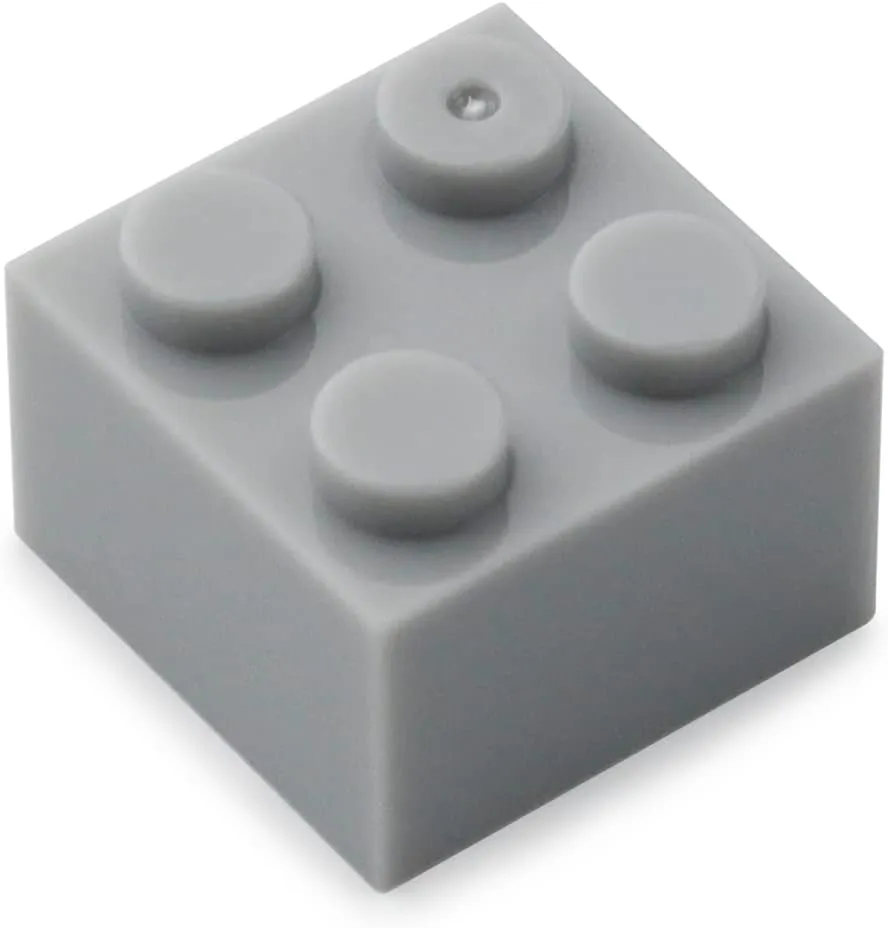 Feleph 2x2 Bricks Light Gray Medium Stone Grey 400 Pieces Parts Classic Building Creative Play Blocks Set Accessories Creative Play Compatible with 3003 Major Brands Building Blocks Toy