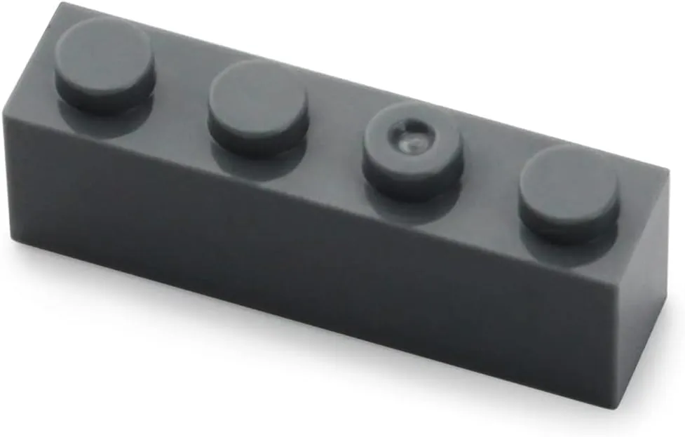 Feleph 360 Pieces 1x4 Bricks Dark Stone Gray Classic Parts Building Creative Play Blocks Set Toy Classic Accessories Compatible with 3010 3066 Major Brick Brands