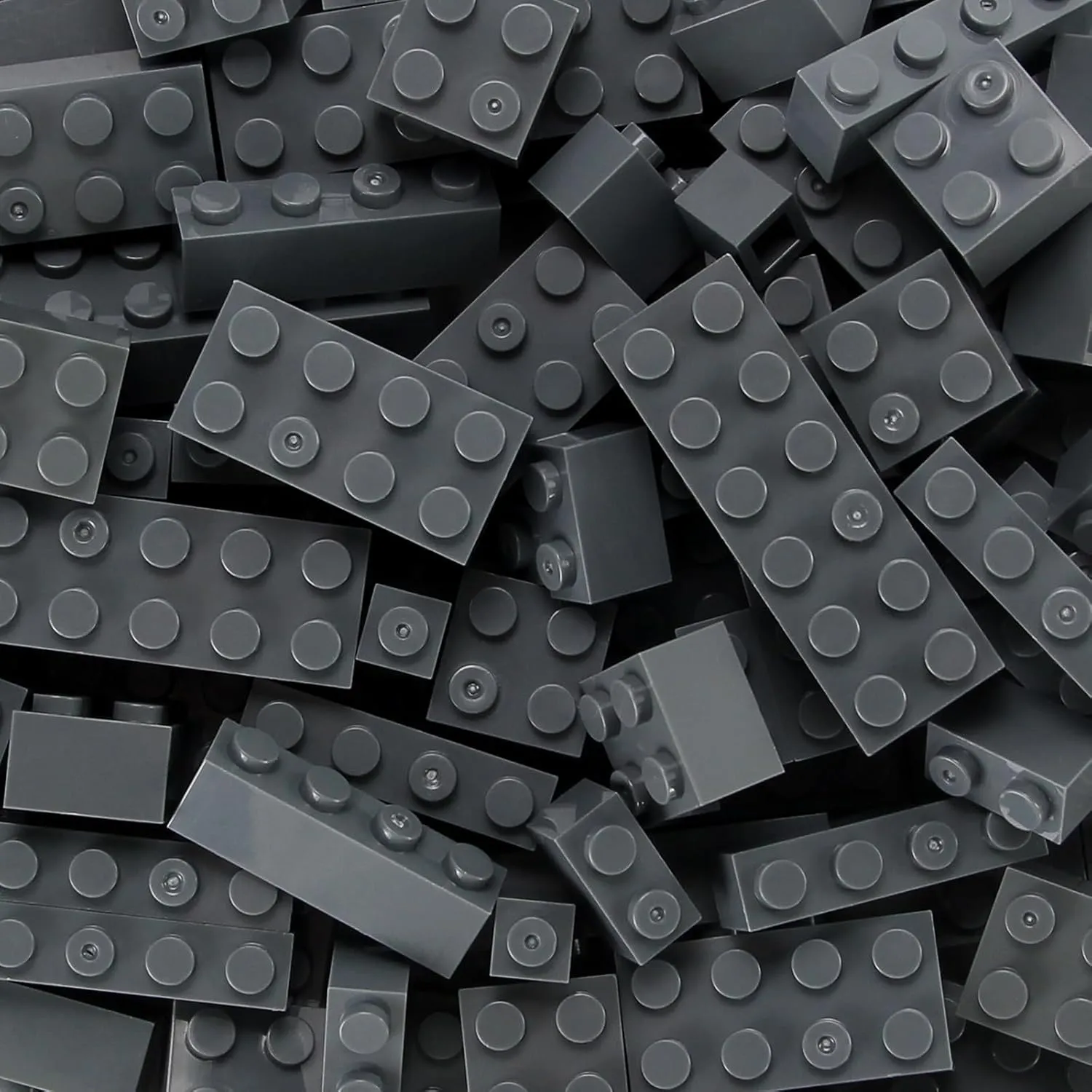 Feleph 6 Sized Classic Bricks Mixed 310 Parts Pieces Dark Gray Bulk Set Creative Building Play Blocks Toy for Kids Compatible with Brand 2x4 2x6 1x1