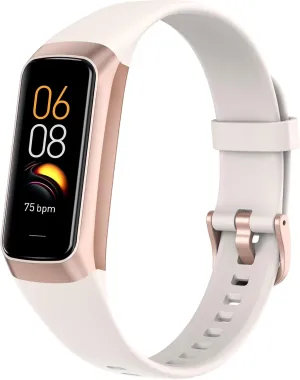 Fitness Tracker with 24/7 Heart Rate Sleep Blood Oxygen Monitor,IP68 Waterproof Smart Watch,1.10''AMOLED Touch Color Screen,Step Counter Health Activity Trackers for Women Men