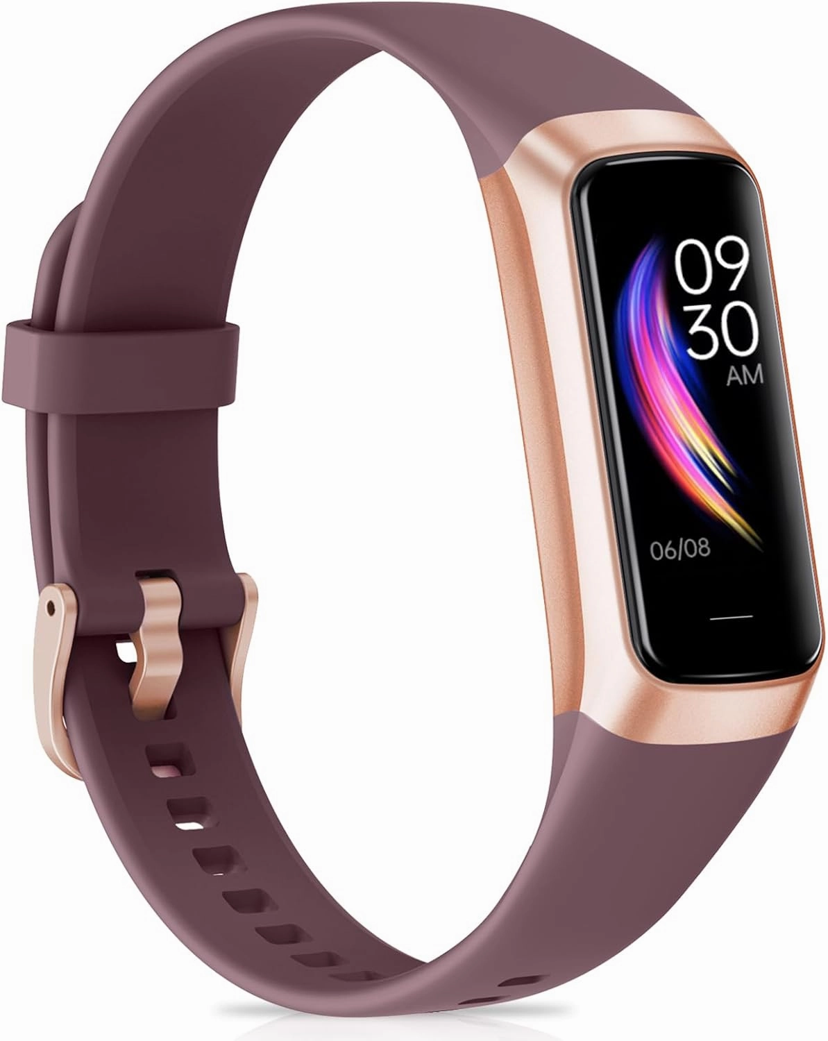 Fitness Tracker with Heart Rate, Blood Pressure, Sleep Tracking, Calorie Tracking, Activity Tracker with 1.1" AMOLED Color Screen, Waterproof Step Tracker for Android iPhones Women Men