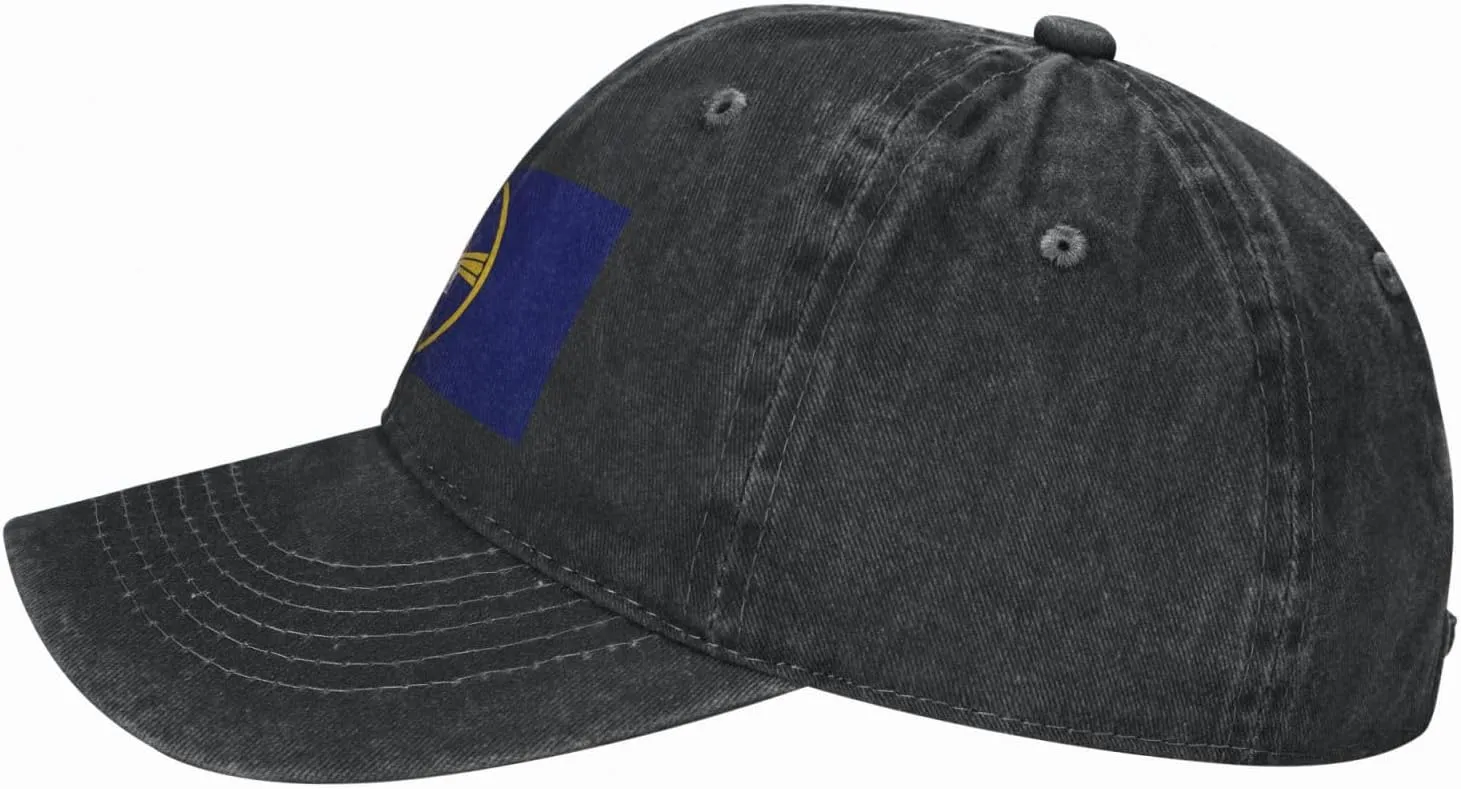 Flag of Omaha, Nebraska Baseball Cap for Men Women Adjustable Golf Dad Hat Vintage Original Black Hats