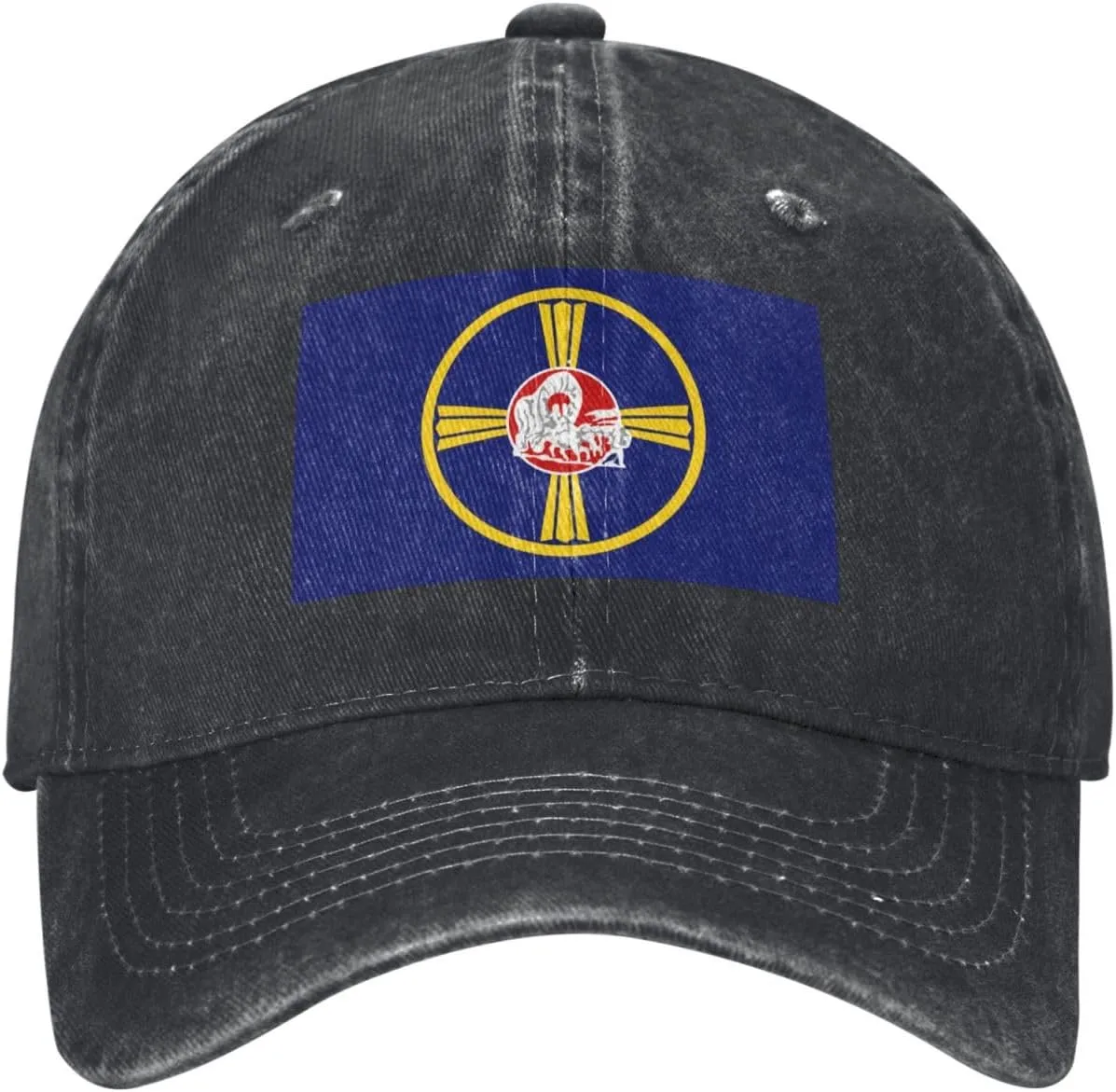 Flag of Omaha, Nebraska Baseball Cap for Men Women Adjustable Golf Dad Hat Vintage Original Black Hats