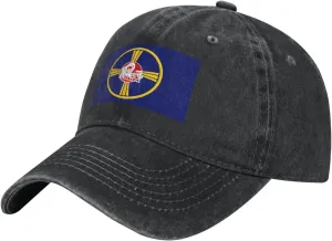 Flag of Omaha, Nebraska Baseball Cap for Men Women Adjustable Golf Dad Hat Vintage Original Black Hats