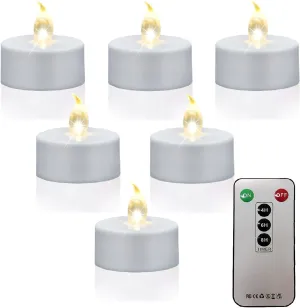 Flameless Led Tea Lights Candles with Remote and Timer,12Pack Battery Operated Electric Candle,Bright Flickering Votive Tealight,Last 400 Hours,for Weddings Holiday Party Decor (Warm White)