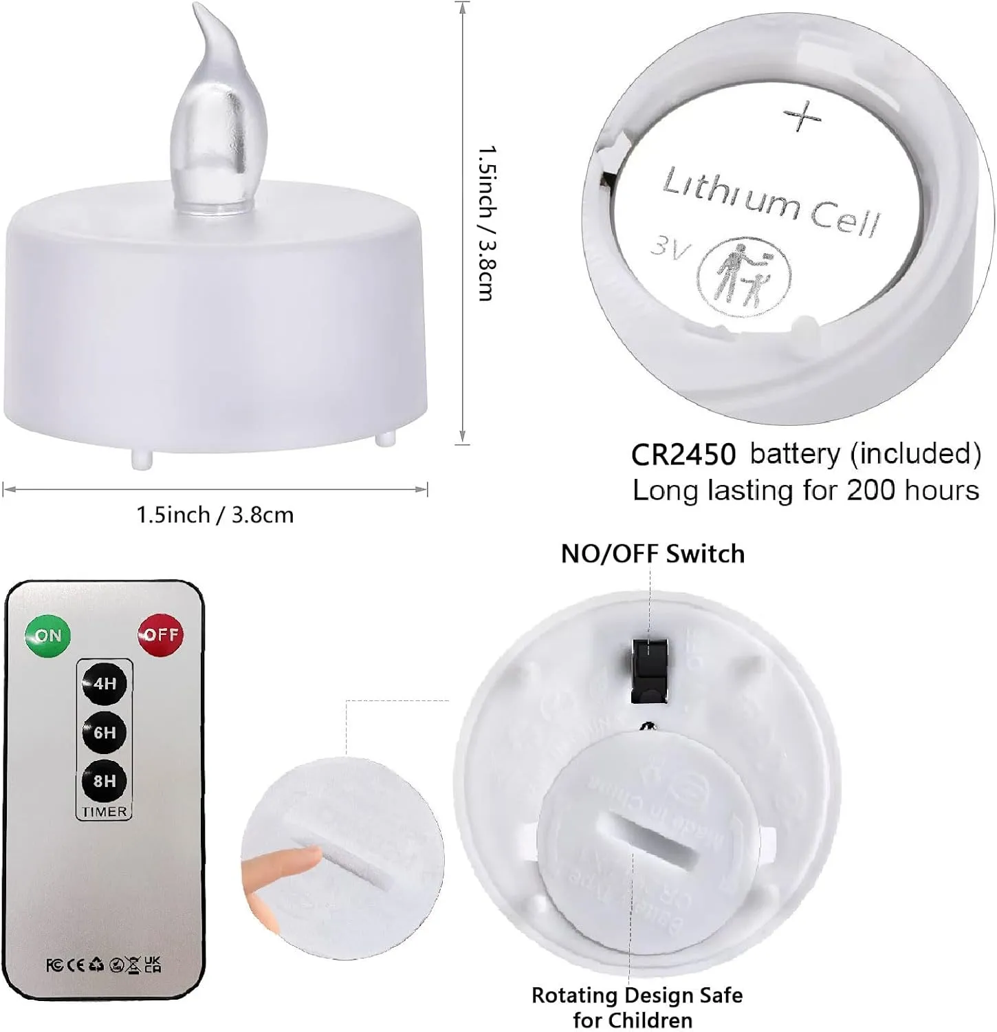 Flameless Led Tea Lights Candles with Remote and Timer,12Pack Battery Operated Electric Candle,Bright Flickering Votive Tealight,Last 400 Hours,for Weddings Holiday Party Decor (Warm White)