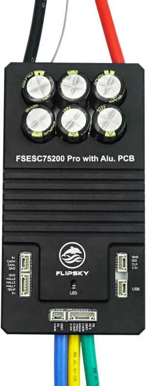 FLIPSKY 75200 Pro 84V High Current with Aluminum PCB Based on VESC for Fighting Robot Surfboard AGV Robot