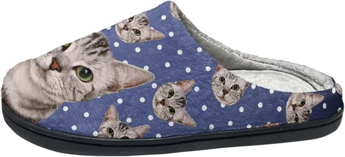 Fluffy House Slippers for Women Men Warm Slippers Full Toe for Winter Indoor Outdoor Slippers Cozy Slippers