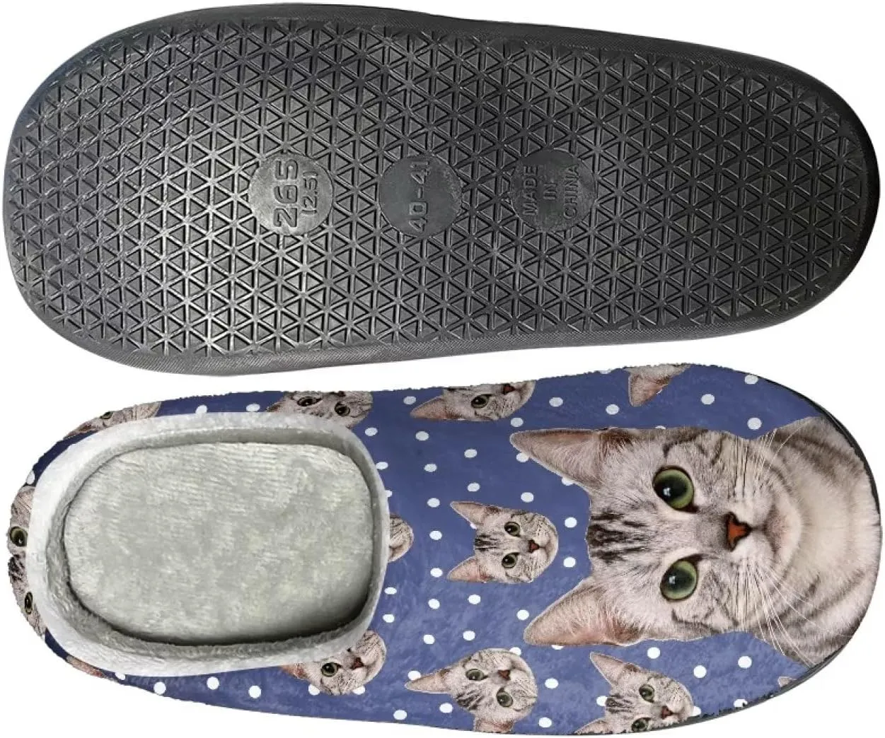 Fluffy House Slippers for Women Men Warm Slippers Full Toe for Winter Indoor Outdoor Slippers Cozy Slippers