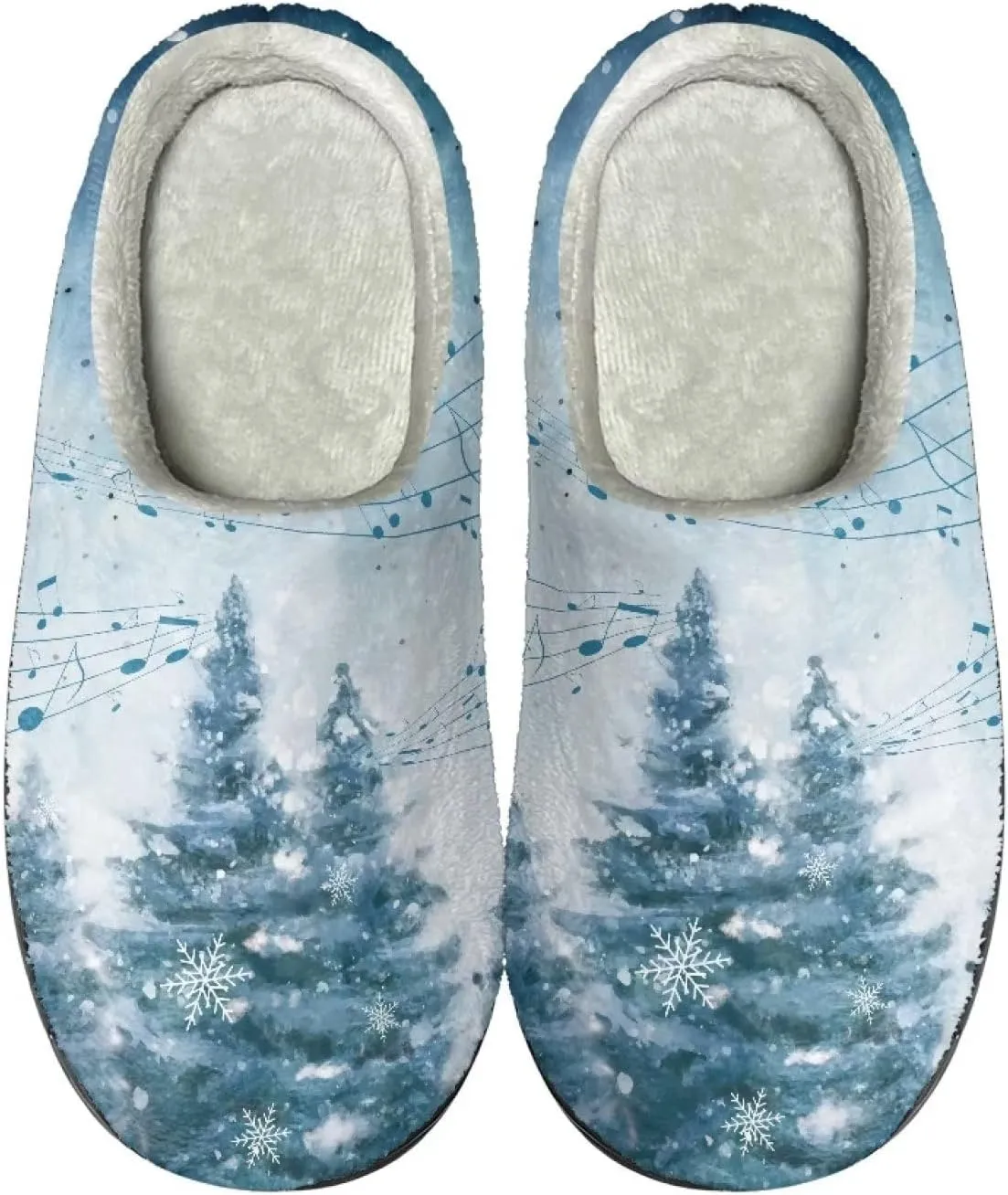 Fluffy House Slippers for Women Men Warm Slippers Full Toe for Winter Indoor Outdoor Slippers Cozy Slippers