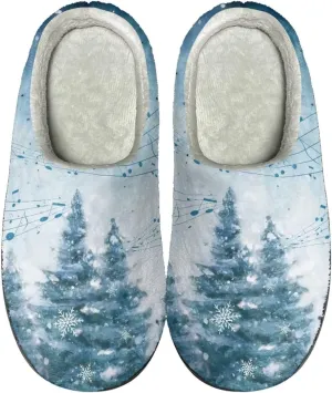 Fluffy House Slippers for Women Men Warm Slippers Full Toe for Winter Indoor Outdoor Slippers Cozy Slippers