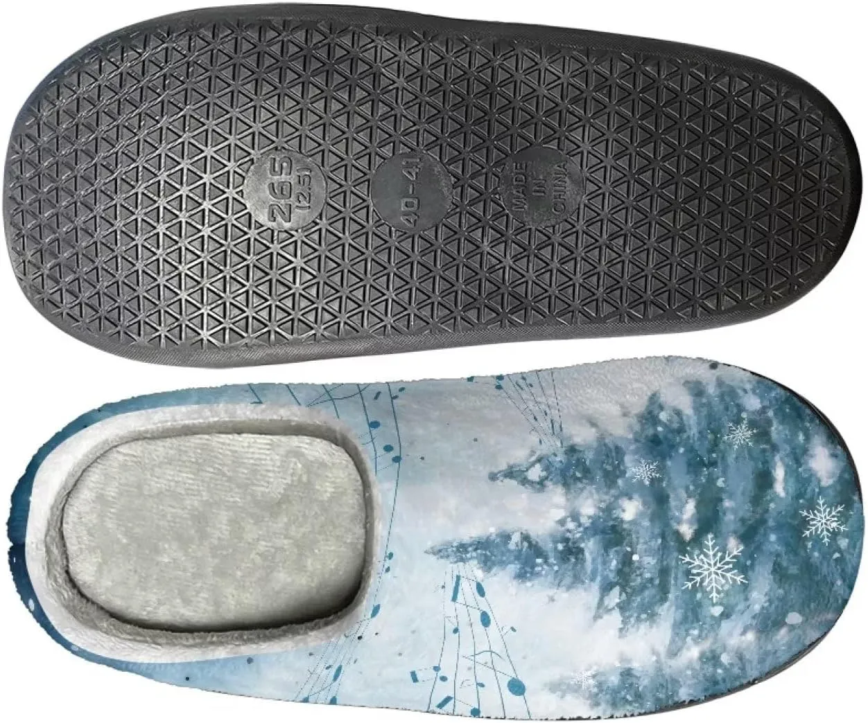 Fluffy House Slippers for Women Men Warm Slippers Full Toe for Winter Indoor Outdoor Slippers Cozy Slippers