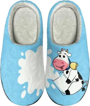 Fluffy House Slippers for Women Men Warm Slippers Full Toe for Winter Indoor Outdoor Slippers Cozy Slippers