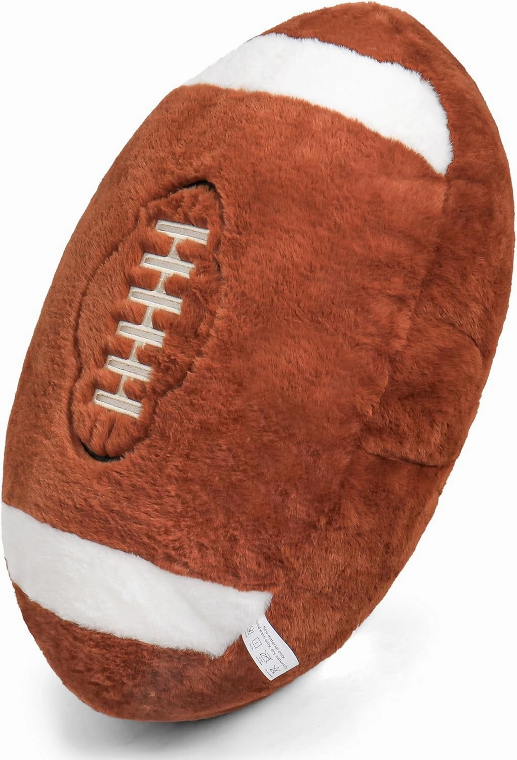 Football Pillow - 22in Soft Football Plush Stuffed Animal, Fluffy Ball Pillow for Kids & Adults, Couch Bedroom Decor, Sports Fan Gift