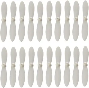 for Cheerson CX 10 Mini Drone 20Pcs/Pack Propeller Set Airscrew Replacement for Cheerson CX 10 Mini Drone Quadcopter Helicopter RC Accessories 【Parts】 (Color : White)