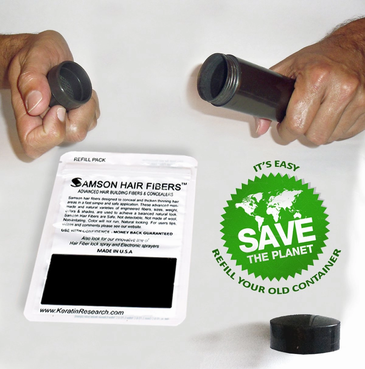for Thinning Hair - 100% Undetectable Natural Formula - Completely Conceals Hair Loss in Seconds. Covers bald spots. Thicken your hair instantly - 25 Grams Refill (BLONDE)