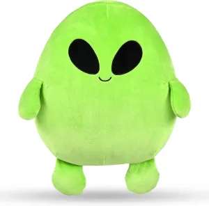Forest & Twelfth 12’’ Squishy Alien Plush, Super Soft & Cuddly Extraterrestrial Toy for Stress & Anxiety Relief, Imaginative Play Toy, Adorable Space Creature for Kids, Home Décor (12" Green)