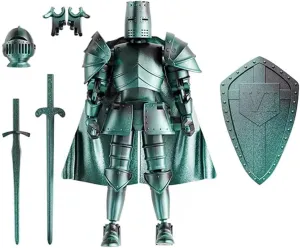 FOTN Medieval Action Figures,Knight Armor Action Figure,Multi-Jointed Movable Robot Mannequin T13,Dummy 13 Action Figure(Assembly Required) (D-Cyan)