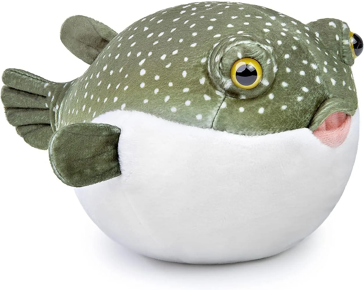 FRANKIEZHOU Pufferfish Plush Toy, Fish Stuffed Animal, Plush Toy, Gifts for Kids, Fish 7 Inches Green,Girl Toys,Gifts for Kids,Home Decor,Hugging Toy