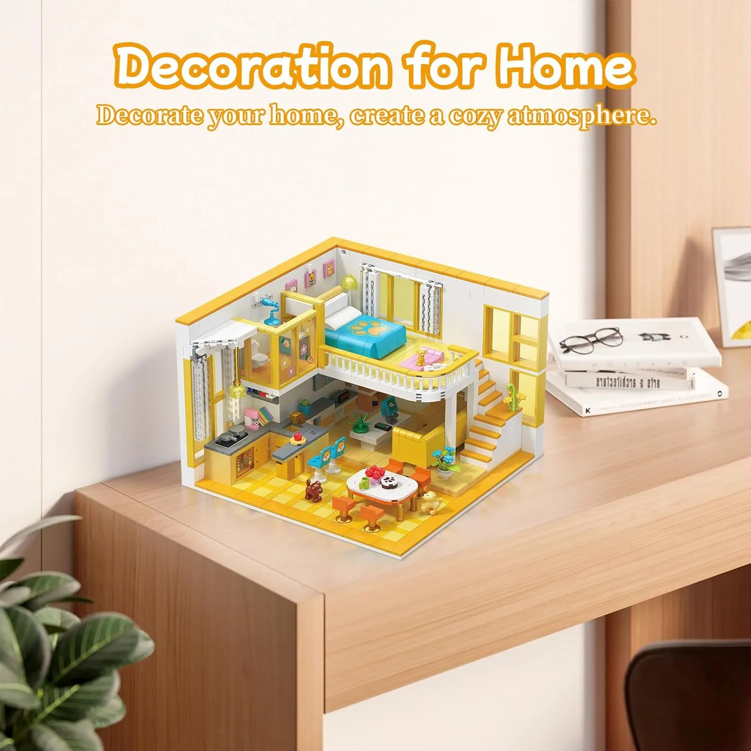 Friends House Building Block Set, Pets Collection Small Brick Model Set, Creative Mini Toy Building Sets, Children’s Day Birthday for Teens Kids Boys Girls 8 , 1048 PCS