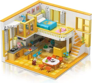 Friends House Building Block Set, Pets Collection Small Brick Model Set, Creative Mini Toy Building Sets, Children’s Day Birthday for Teens Kids Boys Girls 8 , 1048 PCS