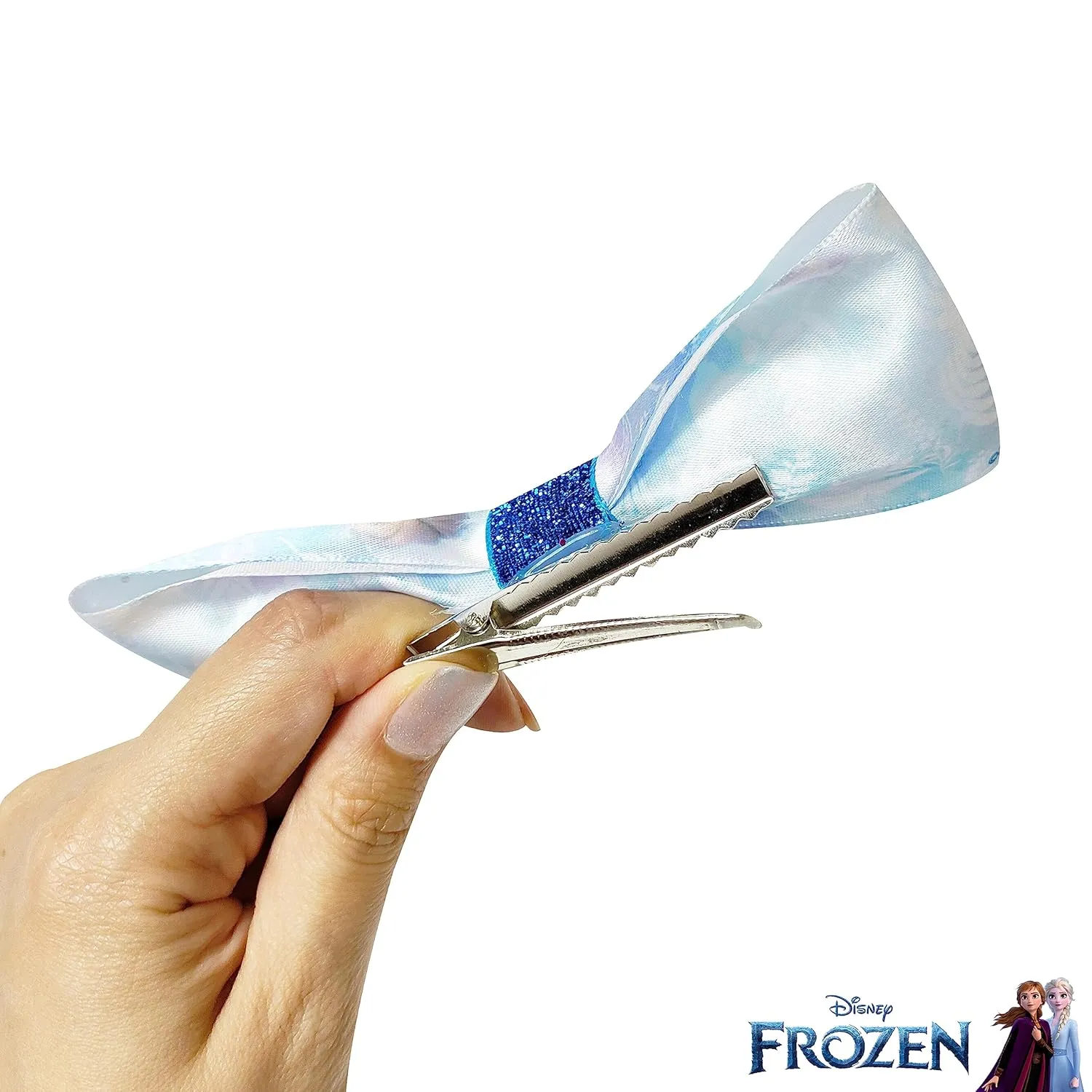 Frozen 2 Girls 7 Small Bow Bundle, Hair Bows for Girls - Ages 3 