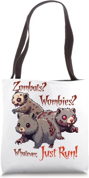 Funny Zombie Wombats Tote Bag