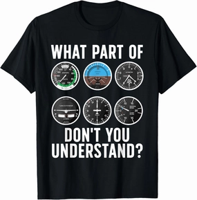 Funny Pilot Art For Men Women Airplane Pilots Aviation Lover T-Shirt