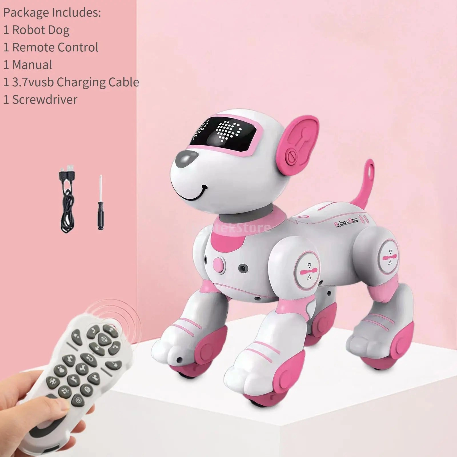 Funny RC Robot Electronic Dog  Music Robot Dog Stunt Dog Voice Command Programmable Touch-sense Children's Toys Boys Girls Gifts