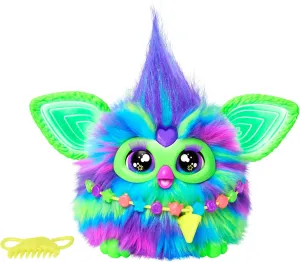 Furby Galaxy Glow in The Dark Interactive Plush Toy in Bright Colours Speaks German and Furbian Approx 15cm Tall Lovely Gift
