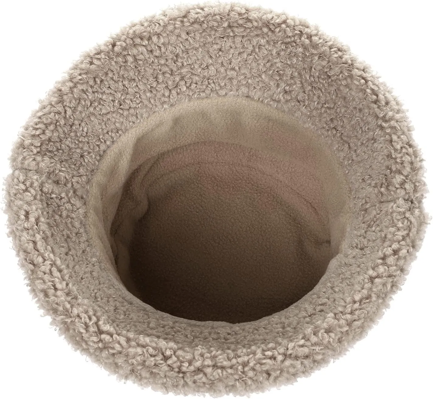 Furry Faux Fur Bucket Hat for Women Warm Winter Plush Fully Fisherman Cap