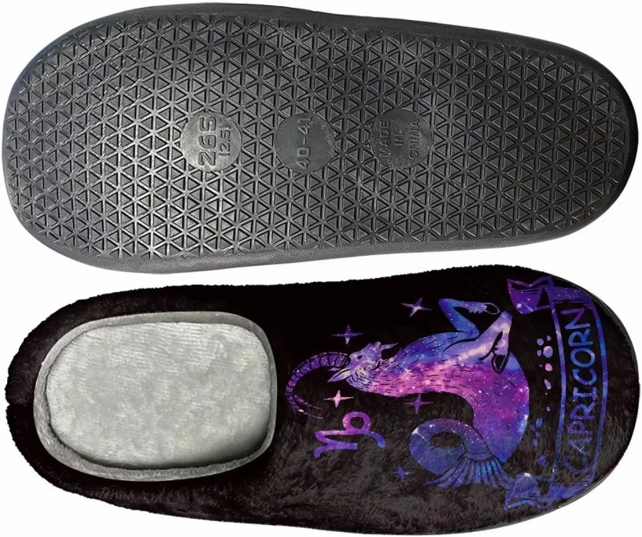 Fuzzy Bedroom Slippers with Non-Skid Sole Plush Soft Slippers for Women Men Indoor Outdoor Warm House Shoes