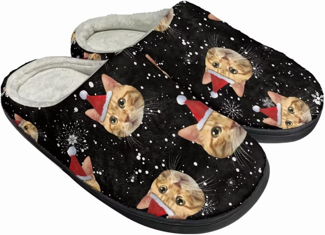 Fuzzy Bedroom Slippers with Non-Skid Sole Plush Soft Slippers for Women Men Indoor Outdoor Warm House Shoes
