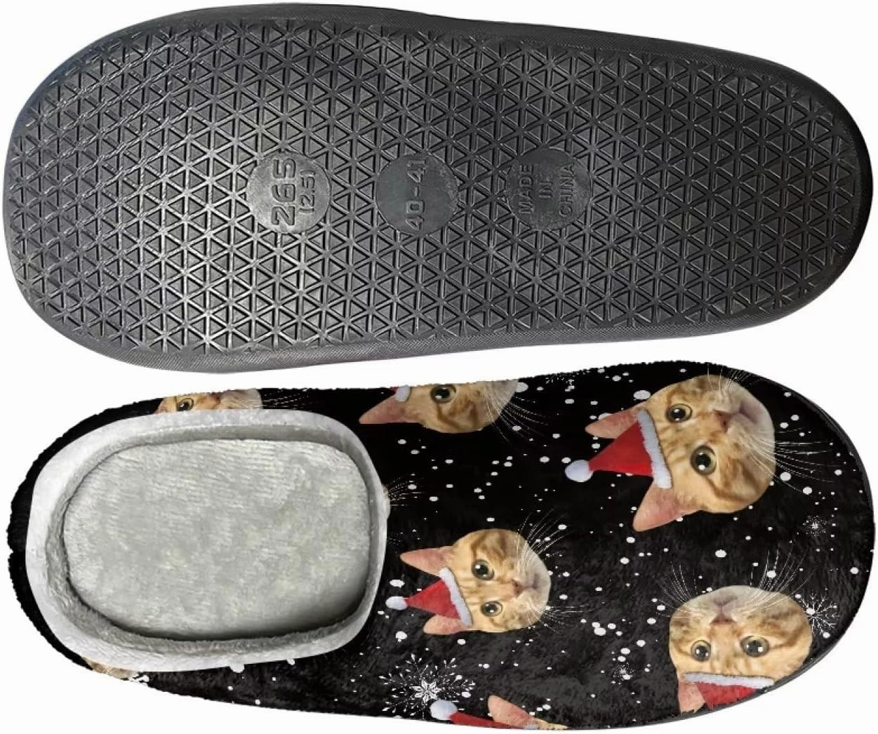 Fuzzy Bedroom Slippers with Non-Skid Sole Plush Soft Slippers for Women Men Indoor Outdoor Warm House Shoes